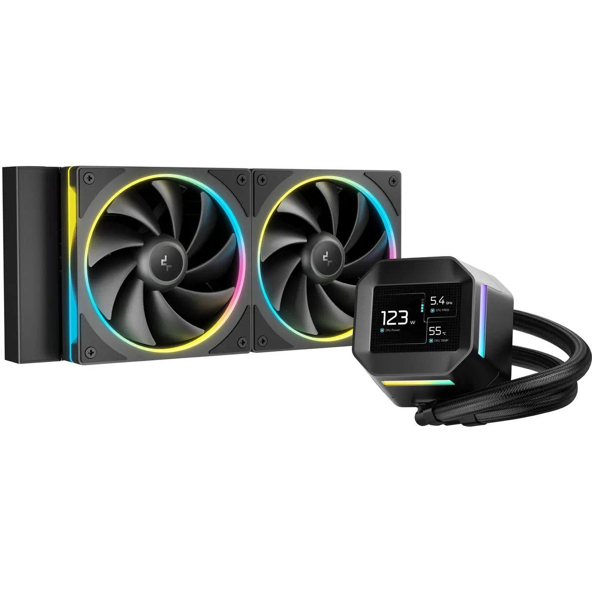Система водяного охолодження DeepCool LM240 Black (R-LM240-BKDMMC-1) - зображення 1