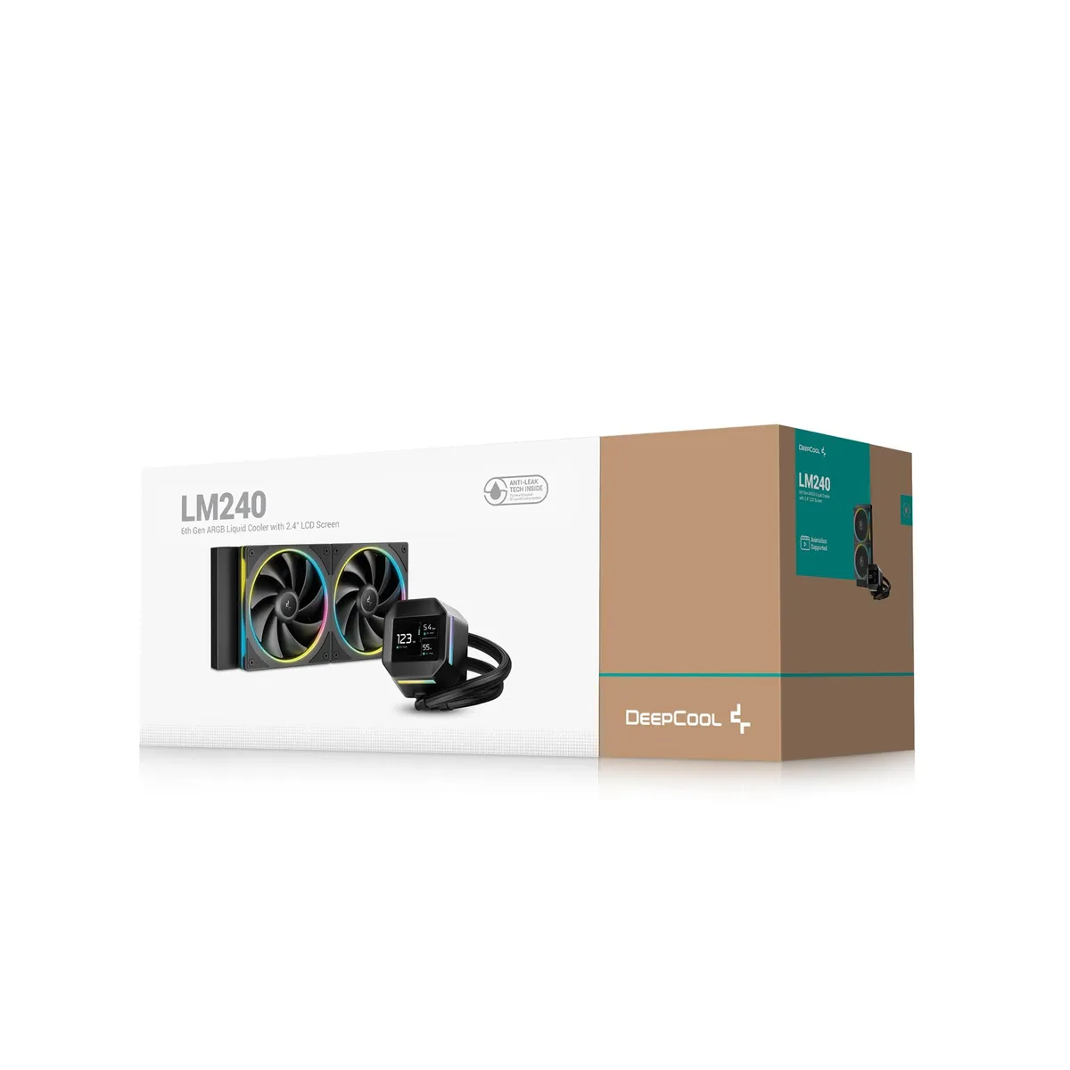 Система водяного охолодження DeepCool LM240 Black (R-LM240-BKDMMC-1) - мініатюра 2