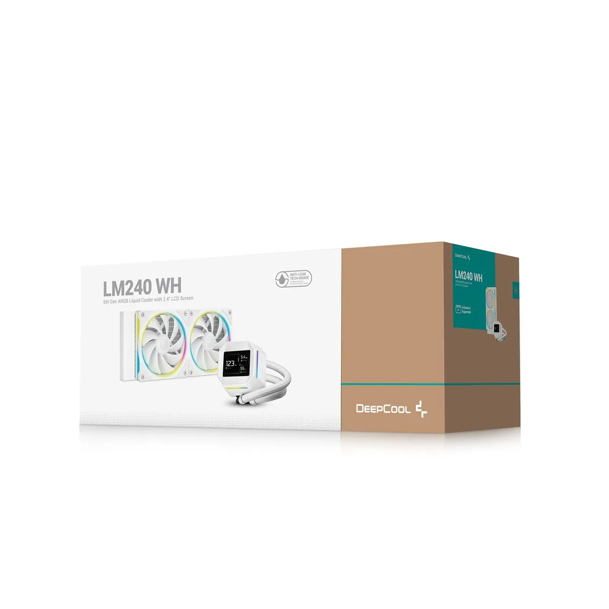 Система водяного охолодження DeepCool LM240 WH (R-LM240-WHDMMC-1) - мініатюра 4