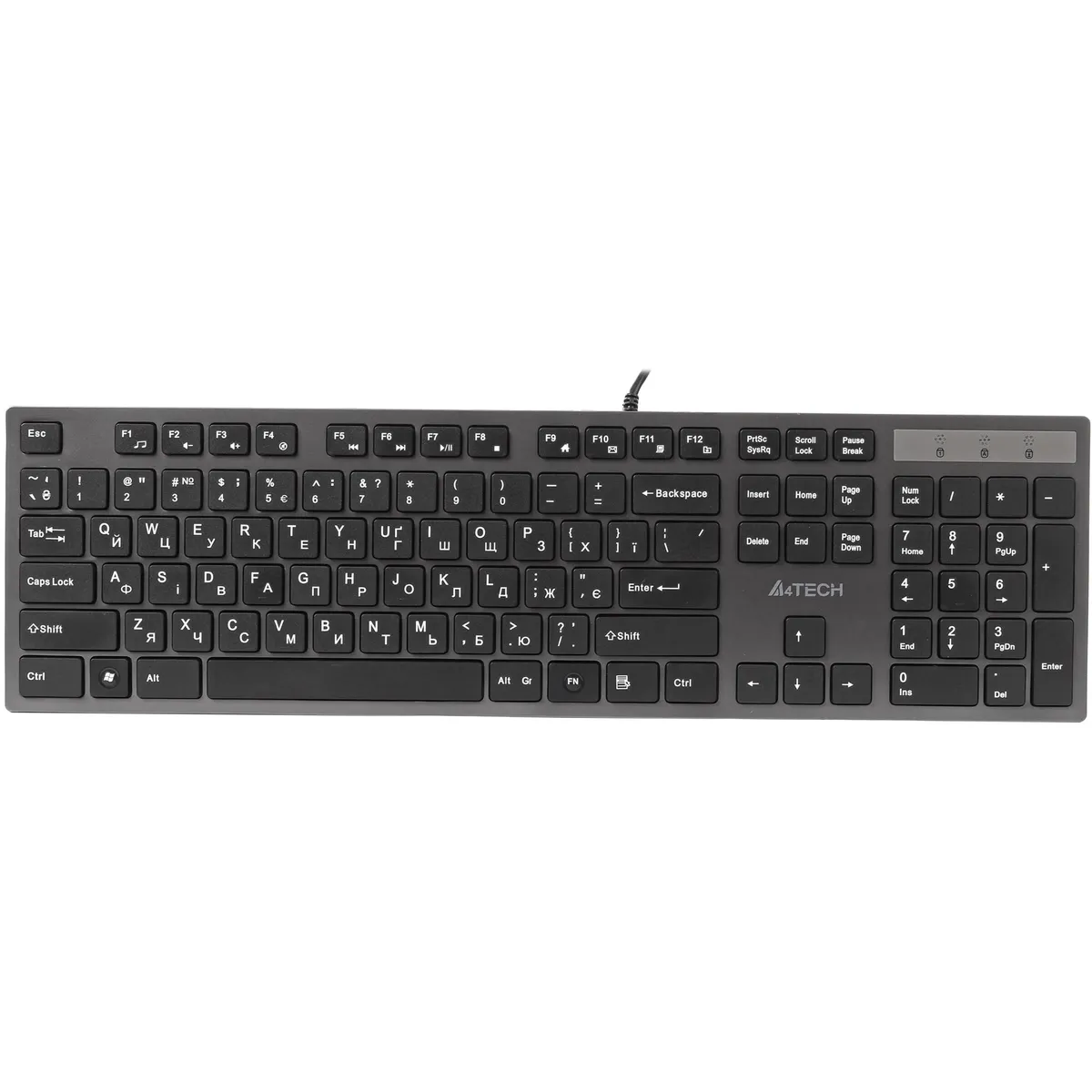 Клавiатура A4Tech KV-300H Grey/Black - мініатюра 6
