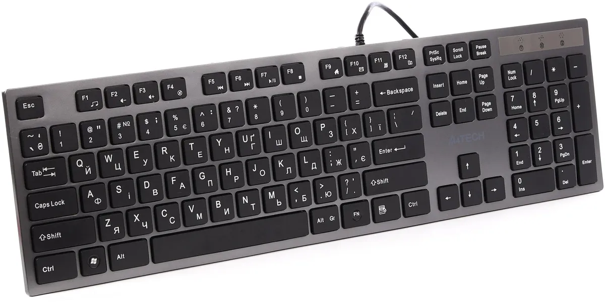 Клавiатура A4Tech KV-300H Grey/Black - мініатюра 8