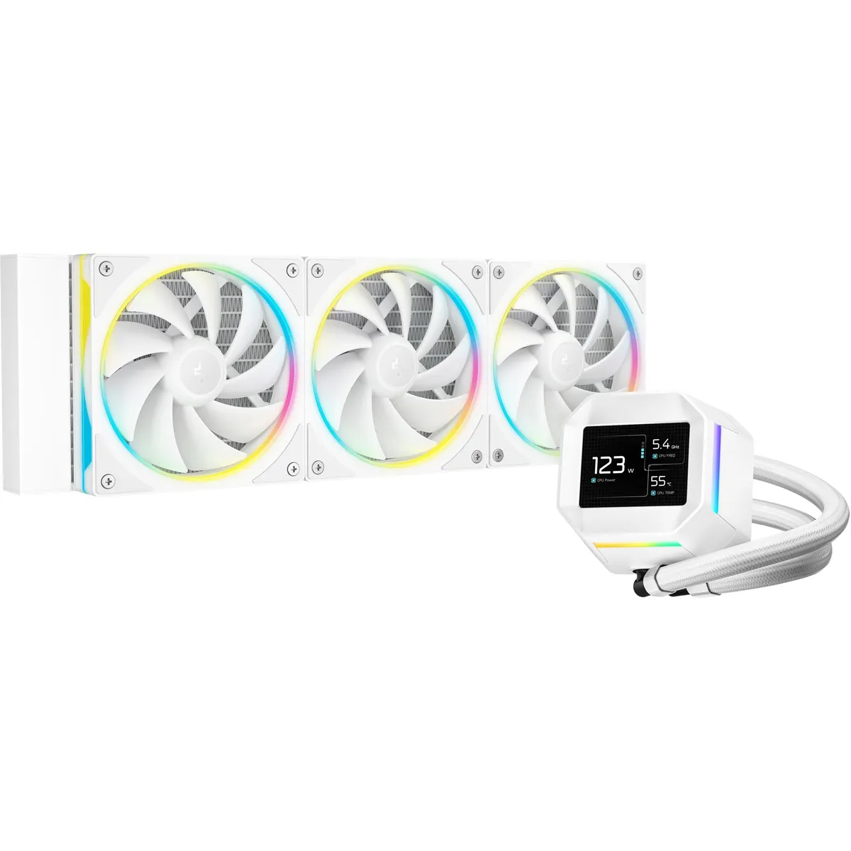 Система водяного охолодження DeepCool LM360 WH (R-LM360-WHDMMC-1) - зображення 1