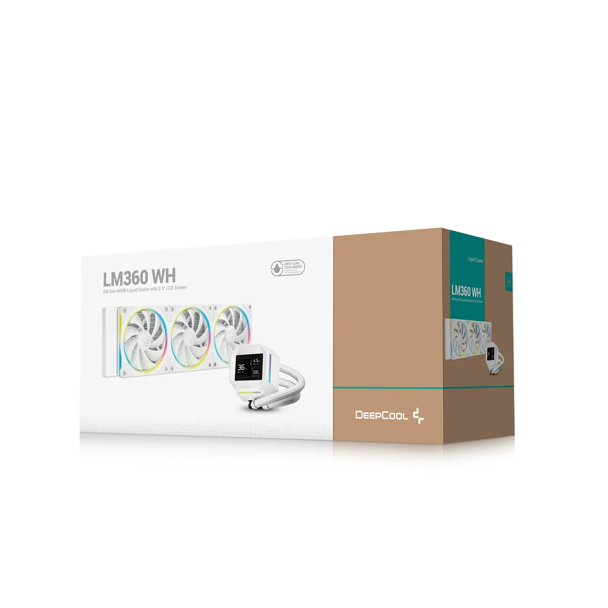 Система водяного охолодження DeepCool LM360 WH (R-LM360-WHDMMC-1) - мініатюра 2