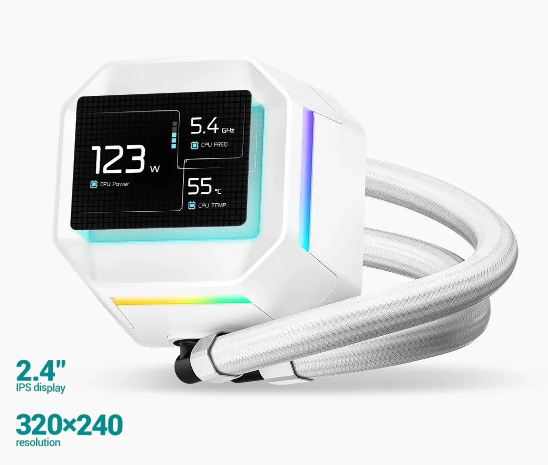 Система водяного охолодження DeepCool LM360 WH (R-LM360-WHDMMC-1) - мініатюра 9