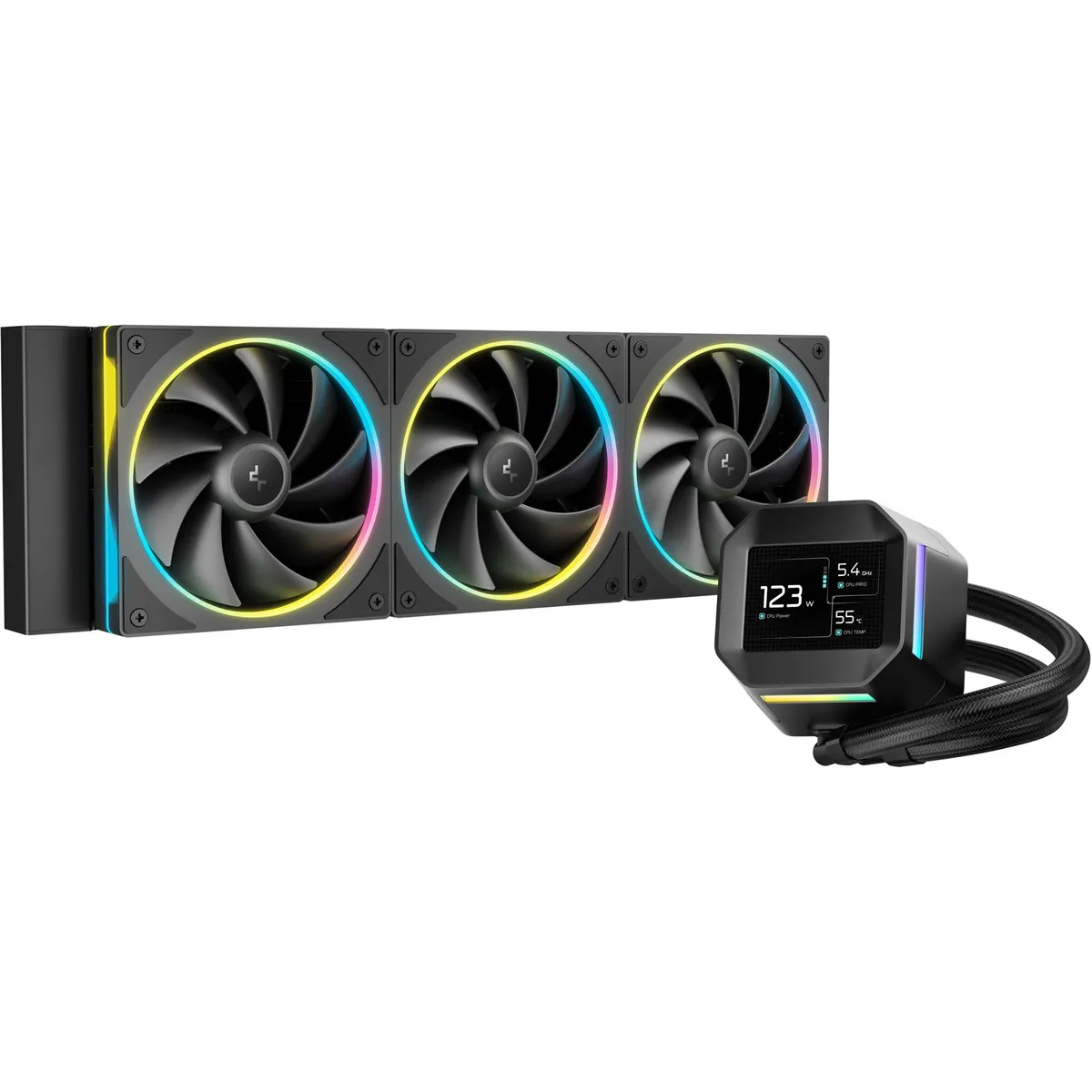 Система водяного охолодження DeepCool LM360 Black (R-LM360-BKDMMC-1) - зображення 1