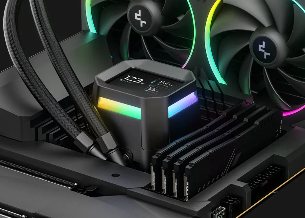 Система водяного охолодження DeepCool LM360 Black (R-LM360-BKDMMC-1) - мініатюра 6