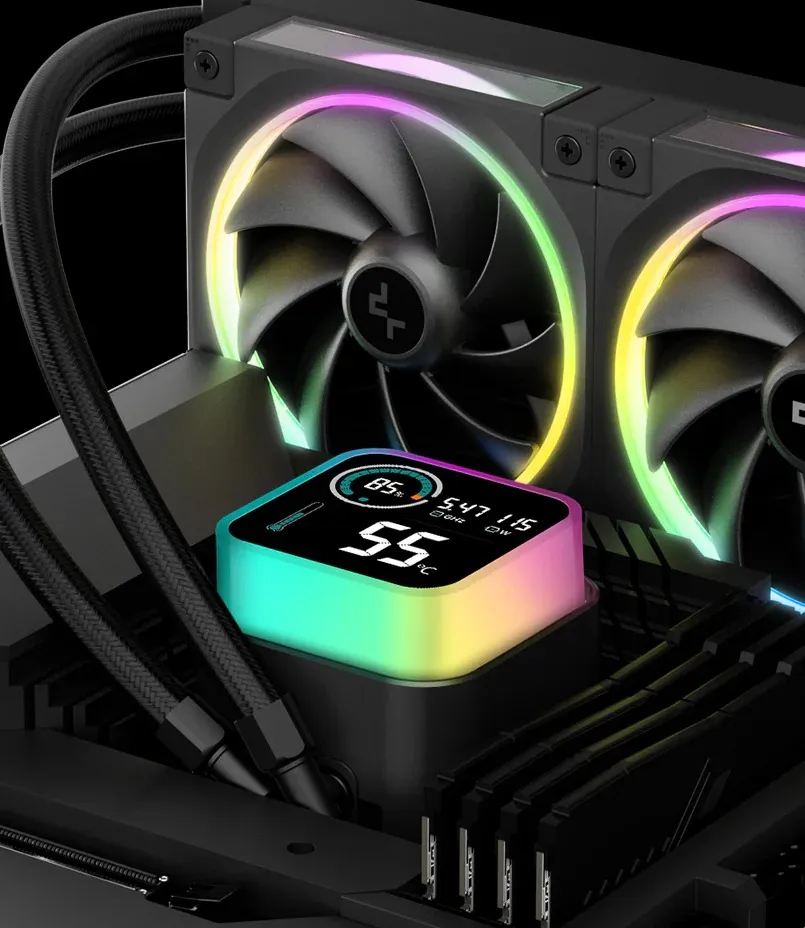 Система водяного охолодження DeepCool LQ360 Ultra ARGB Black (R-LQ360-BKASMC-G-1) - мініатюра 11