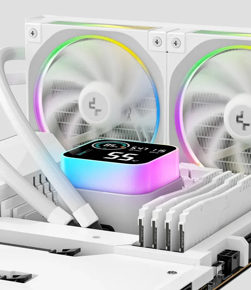 Система водяного охолодження DeepCool LQ360 Ultra ARGB WH (R-LQ360-WHASMC-G-1) - мініатюра 12