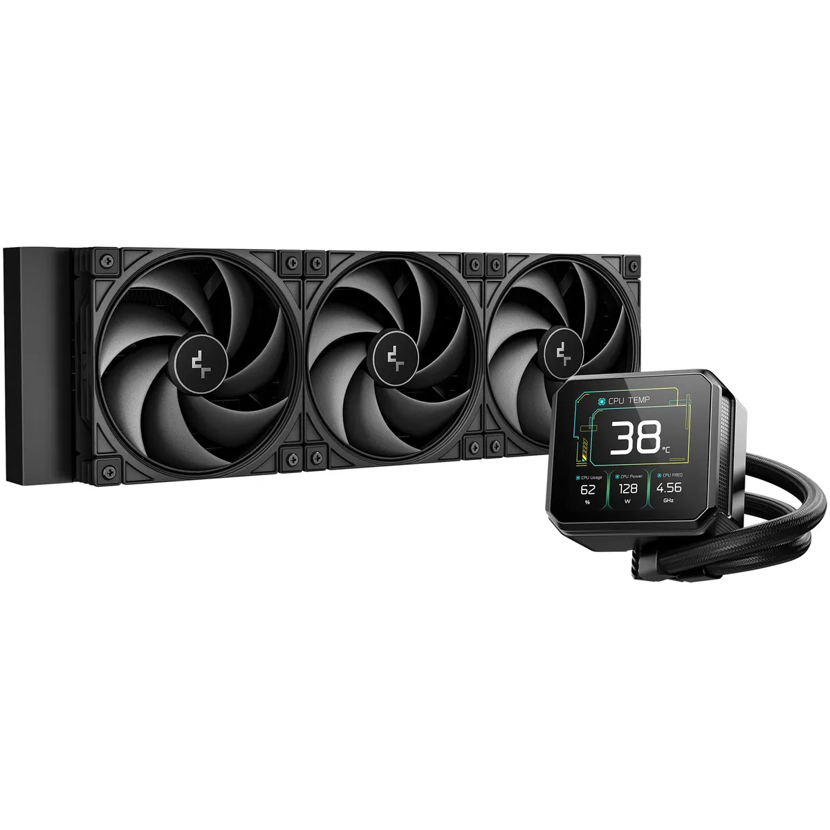 Система водяного охолодження DeepCool Spartacus 360 Black (R-SPT360-BKDSMP-G-1) - зображення 1