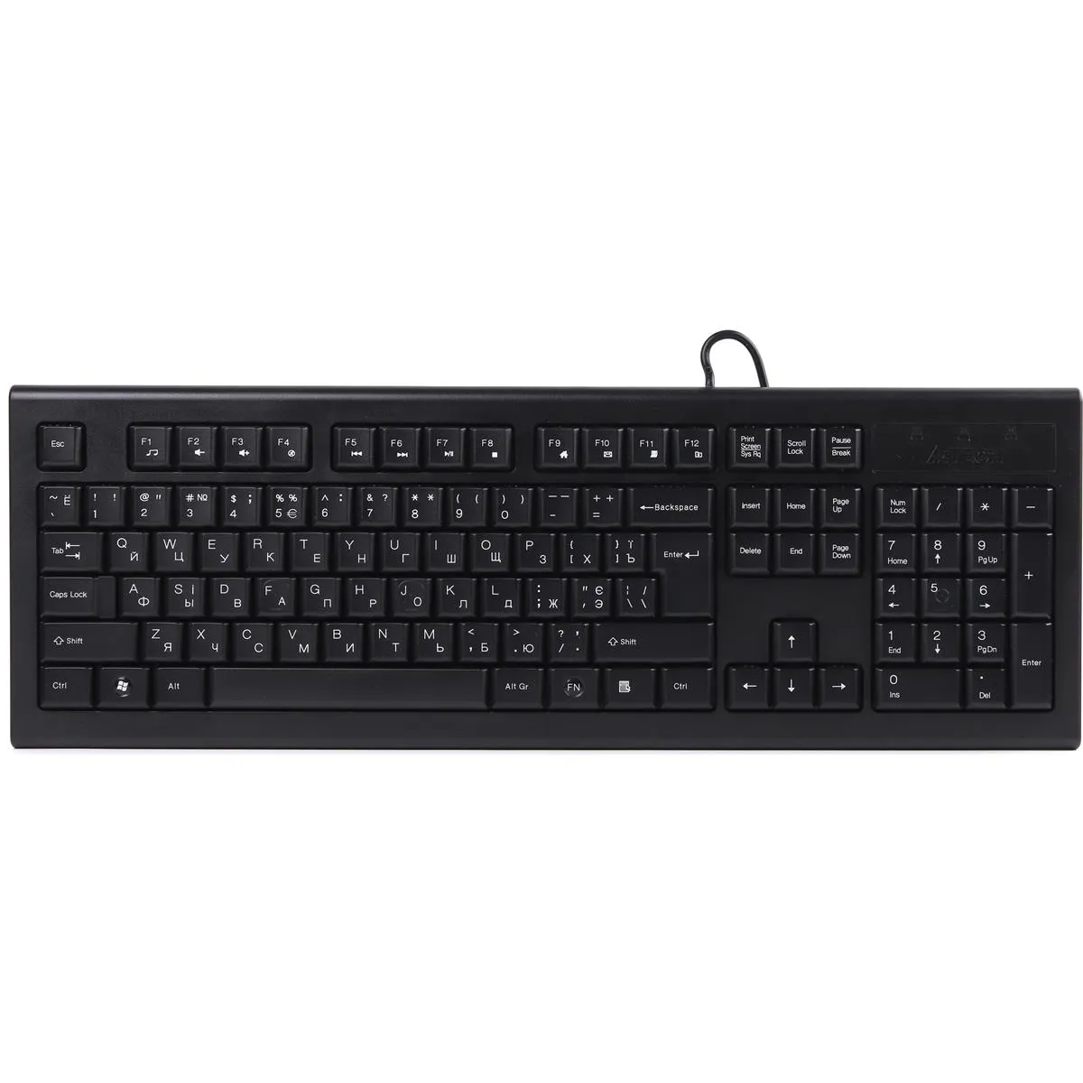 Клавіатура A4Tech KR-85 USB Black  - зображення 1