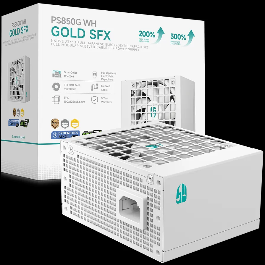 Блок живлення DeepCool GamerStorm PS850G 850W White (R-PS850G-FE0W-JGEU) - мініатюра 6
