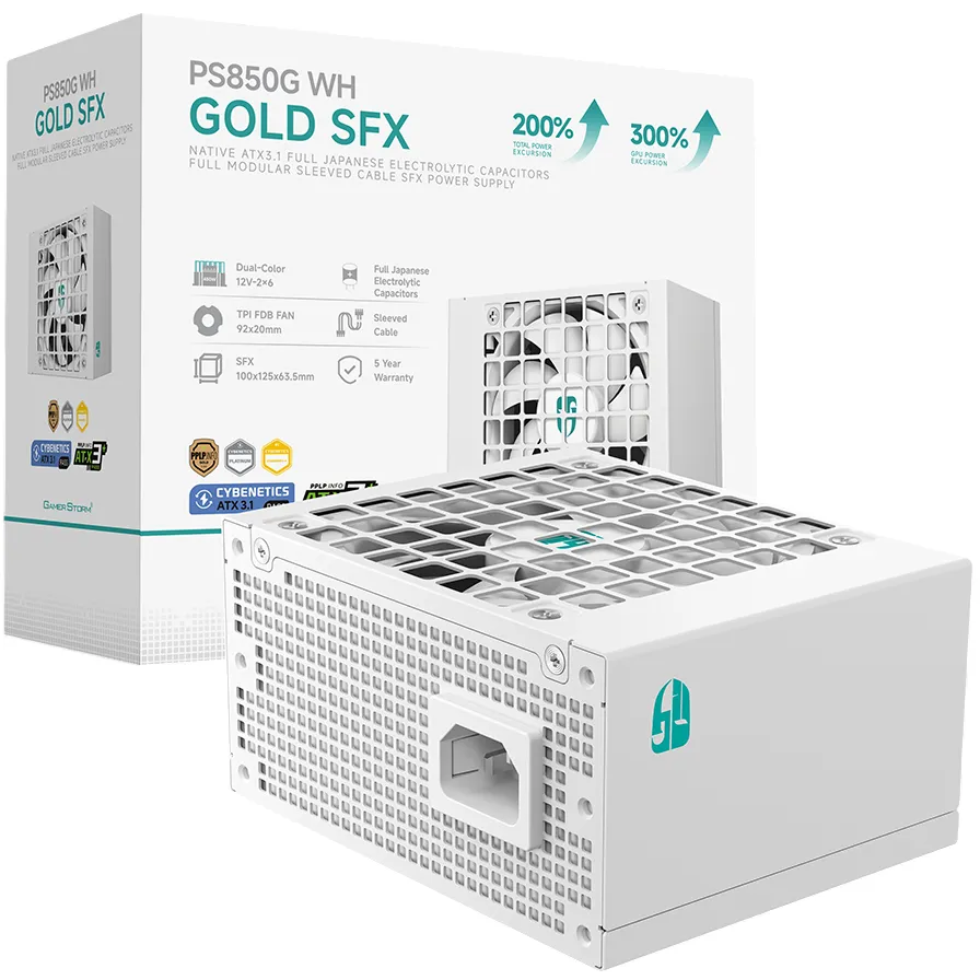 Блок живлення DeepCool GamerStorm PS850G 850W White (R-PS850G-FE0W-JGEU) - мініатюра 7