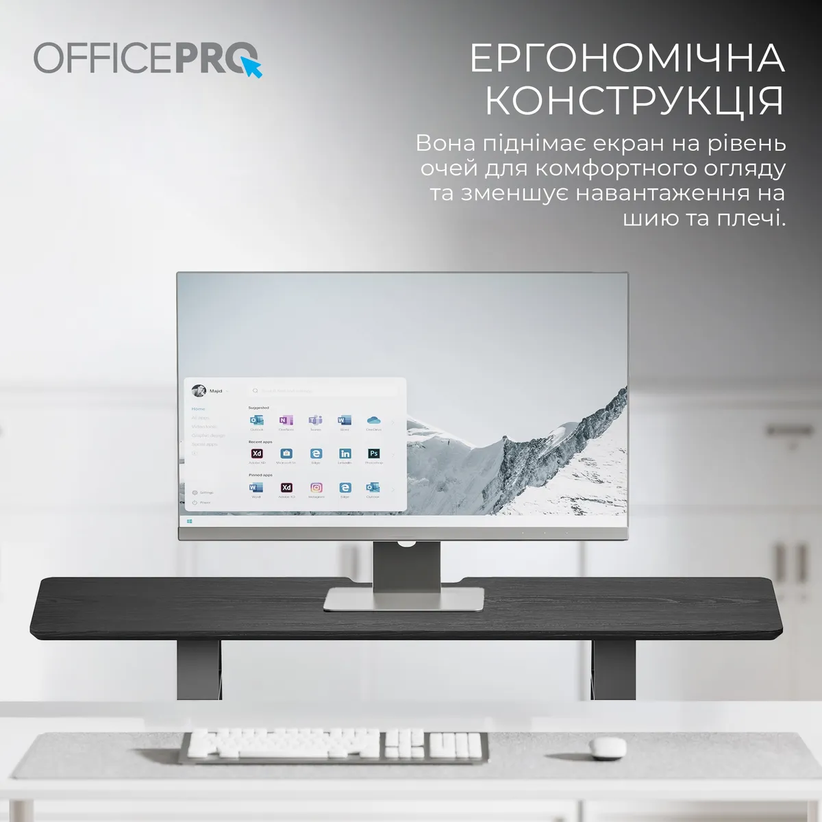 Підставка для монітора OfficePro MR147B Black - мініатюра 10