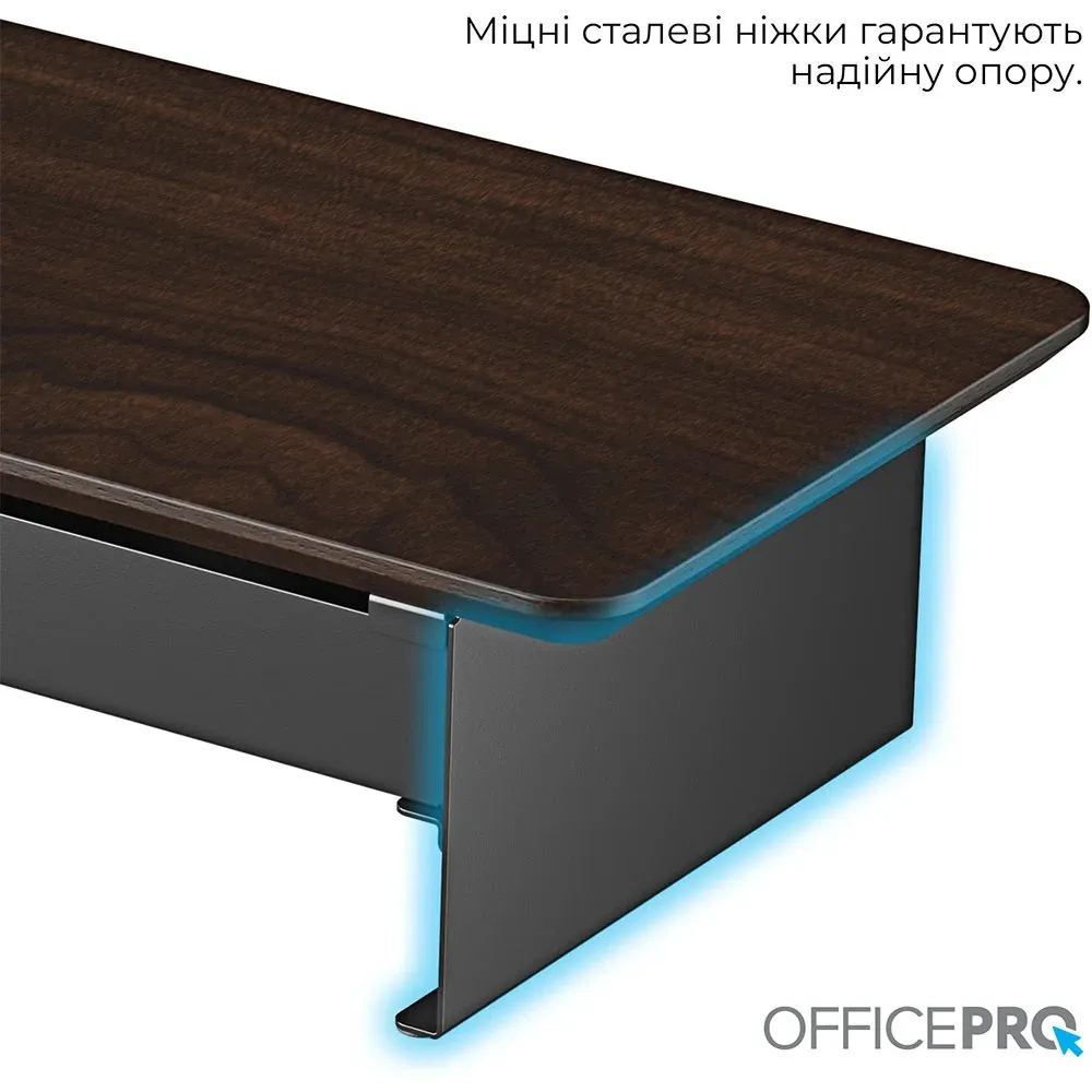 Підставка для монітора OfficePro MR145DW Dark Wood/Black - мініатюра 8