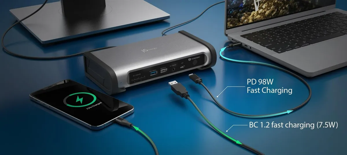 Док-станція J5create USB-C 15-в-1 (JTD568-EN) - мініатюра 3