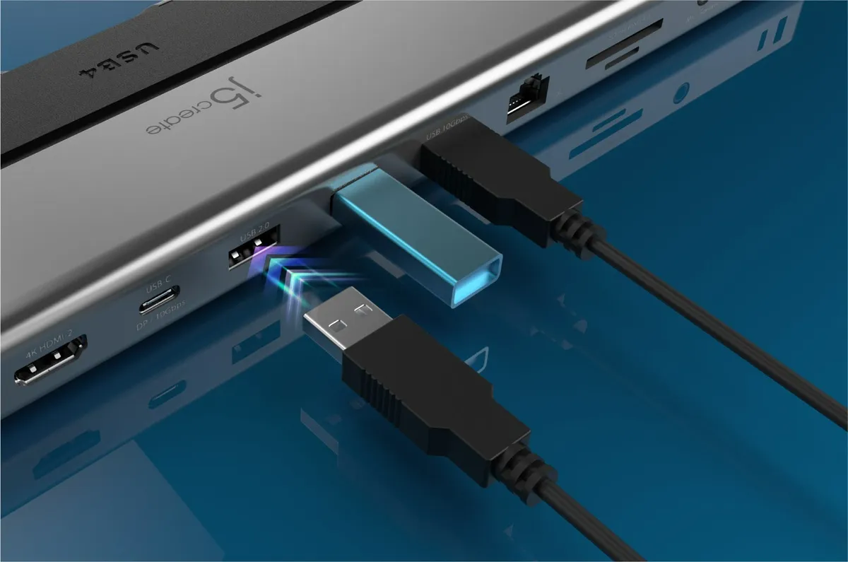Док-станція J5create USB-C 12-в-1 (JCD554-N) - мініатюра 13