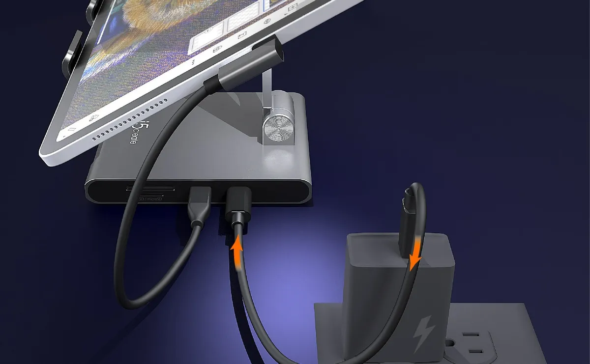Док-станція J5create USB-C 8-в-1 (JTS224-N) - мініатюра 7