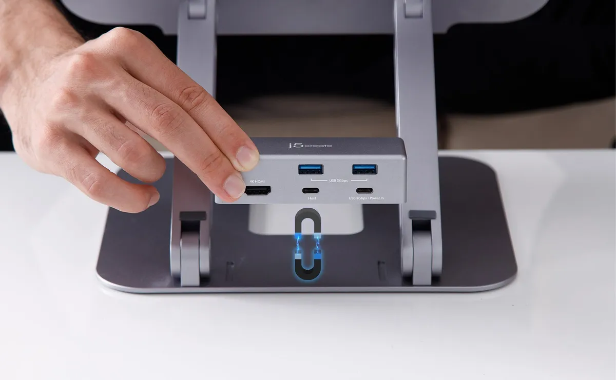 Док-станція J5create USB-C 6-в-1 (JTS327-N) - мініатюра 6