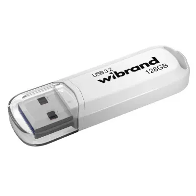 USB флеш накопичувач Wibrand 128GB Marten White USB 3.2 Gen 1 (USB 3.0) (WI3.2/MA128P10W) - мініатюра 2
