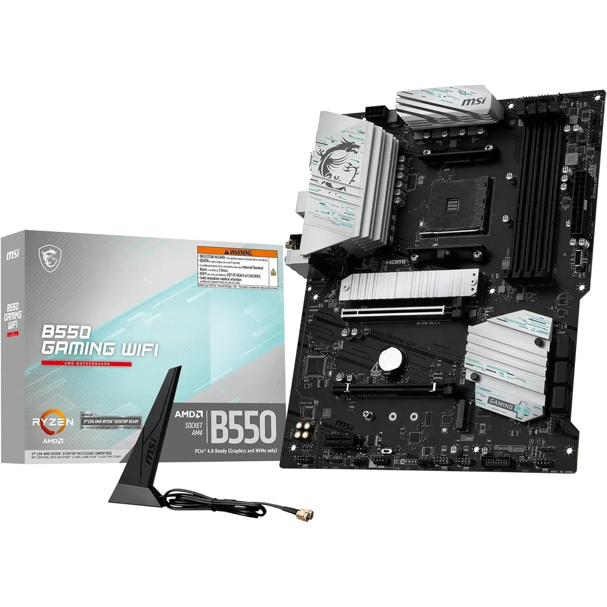 Материнська плата MSI B550 Gaming WiFi Socket AM4 - мініатюра 6