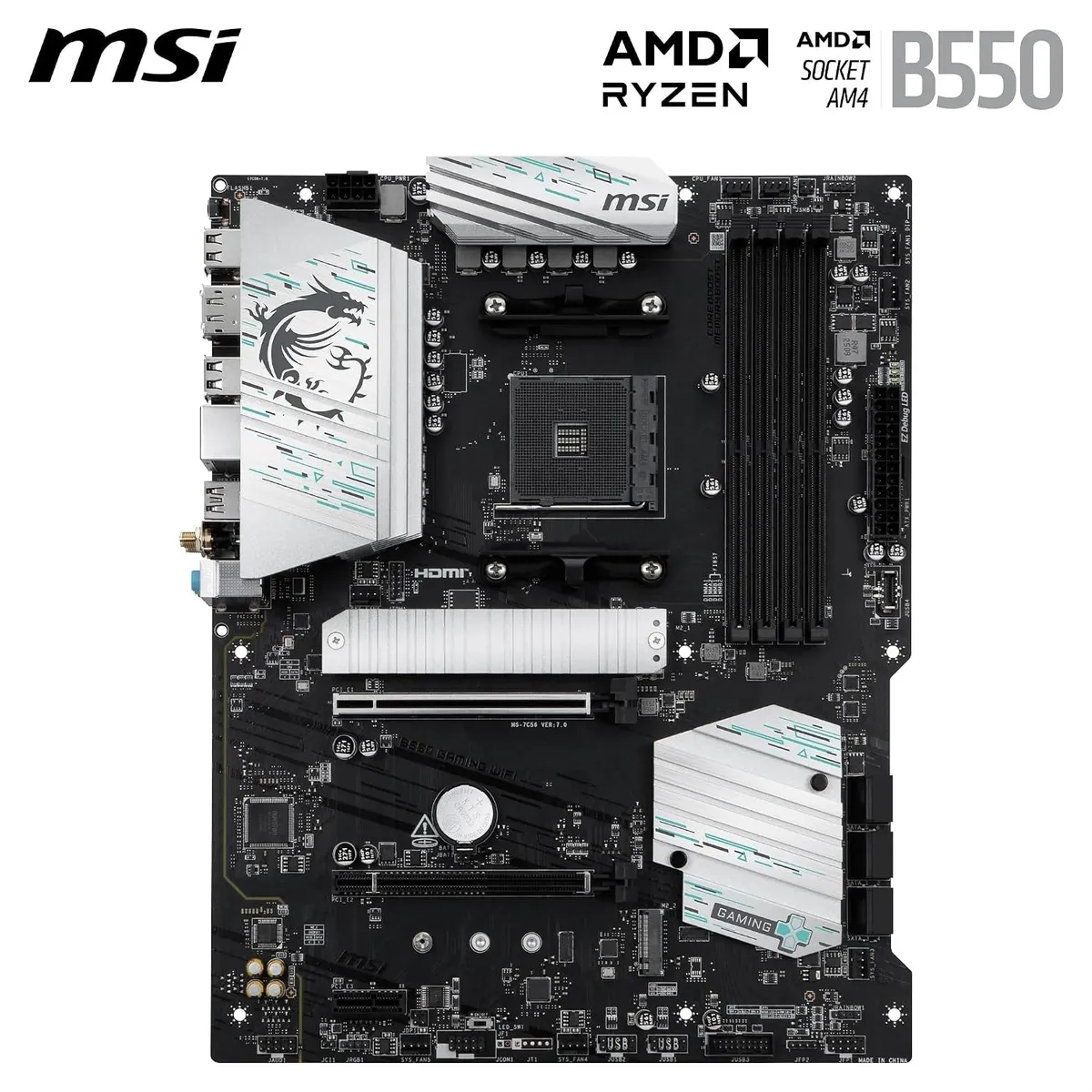 Материнська плата MSI B550 Gaming WiFi Socket AM4 - мініатюра 8