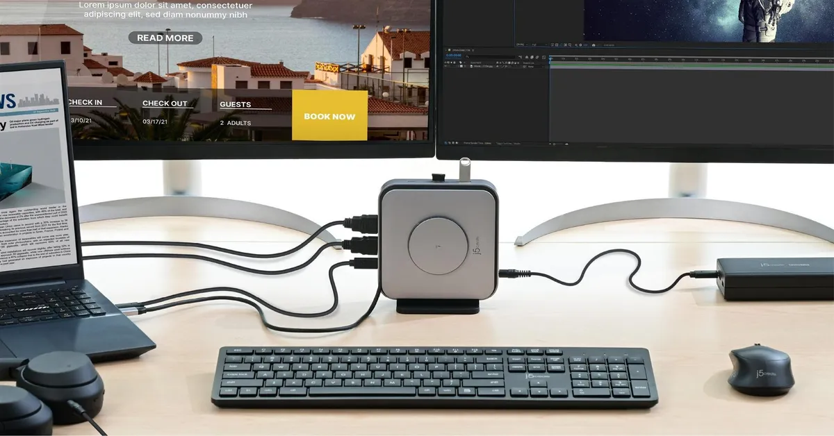 Док-станція J5create USB-C 12-в-1 (JCD3199-N) - мініатюра 11