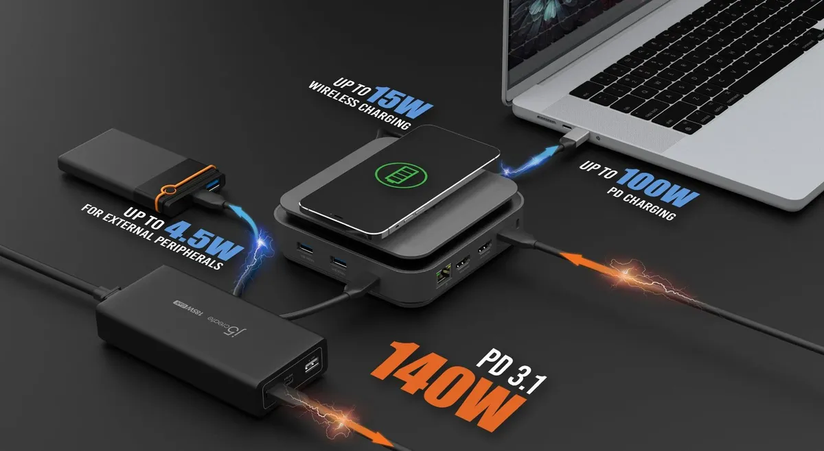 Док-станція J5create USB-C 12-в-1 (JCD3199-N) - мініатюра 9