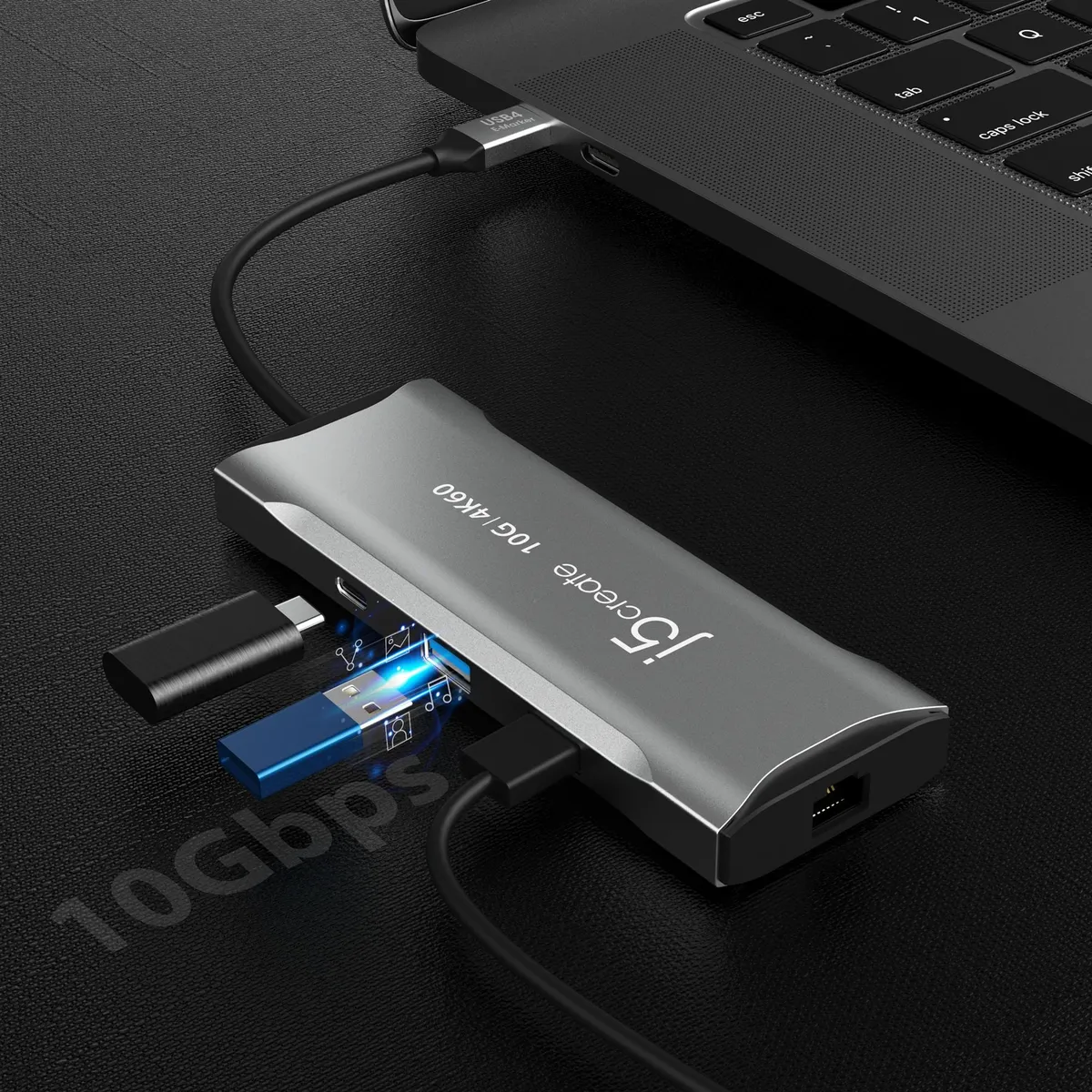 Док-станція J5create USB-C 7-в-1 (JCD393-N) - мініатюра 2