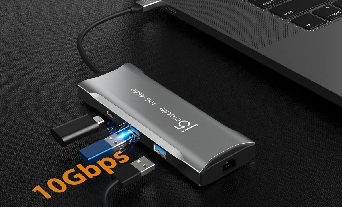 Док-станція J5create USB-C 7-в-1 (JCD393-N) - мініатюра 6