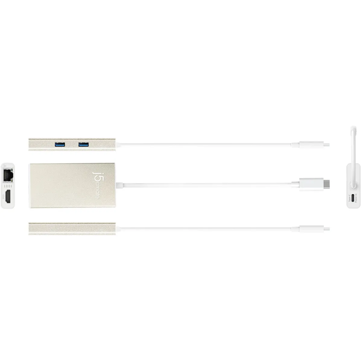 Док-станція J5create USB-C 5-в-1 (JCA374-N) - мініатюра 2
