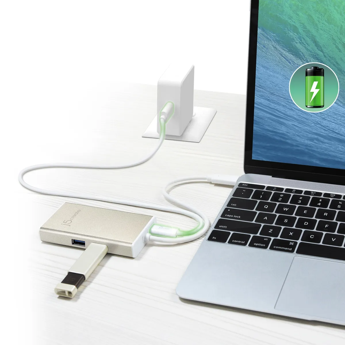 Док-станція J5create USB-C 5-в-1 (JCA374-N) - мініатюра 3