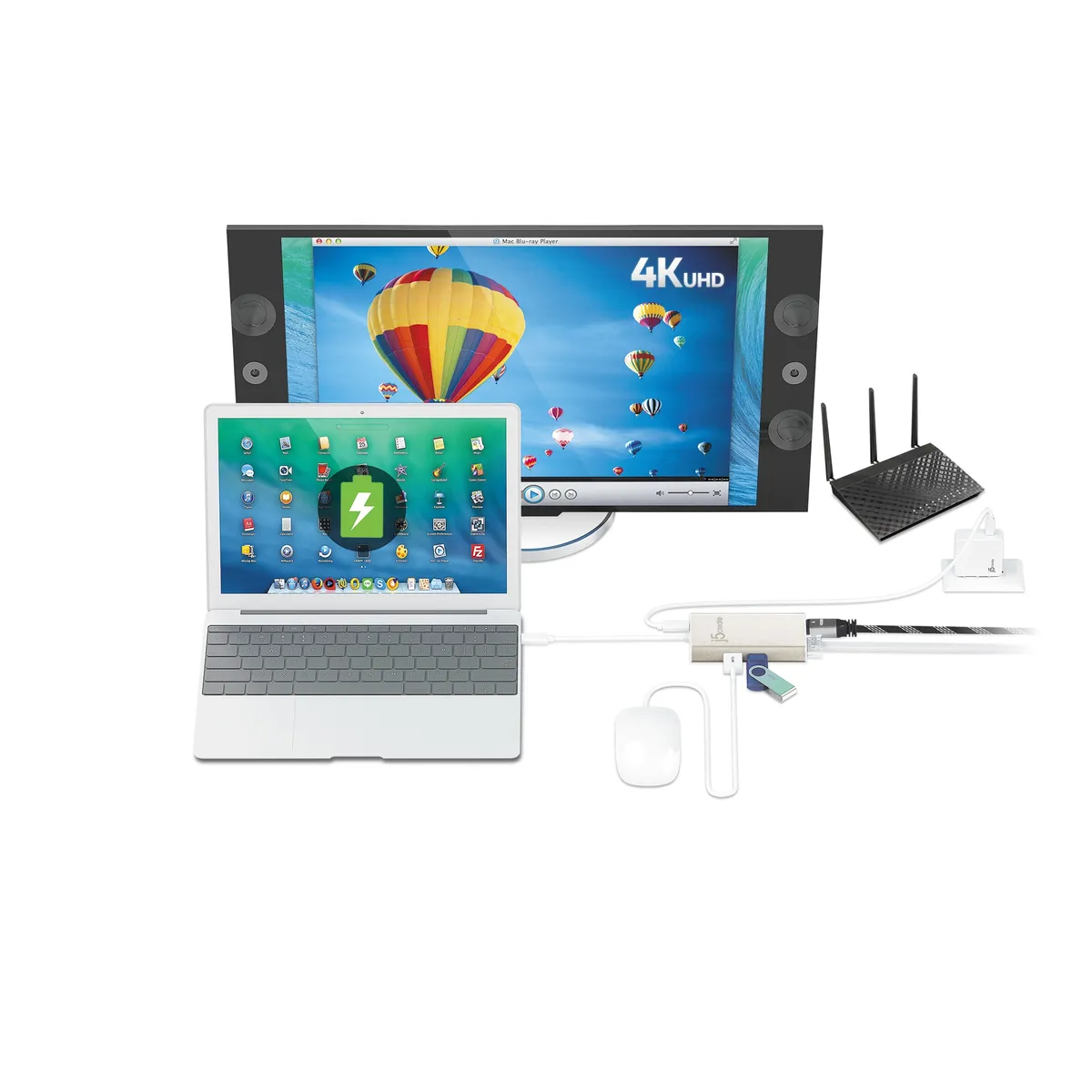 Док-станція J5create USB-C 5-в-1 (JCA374-N) - мініатюра 6