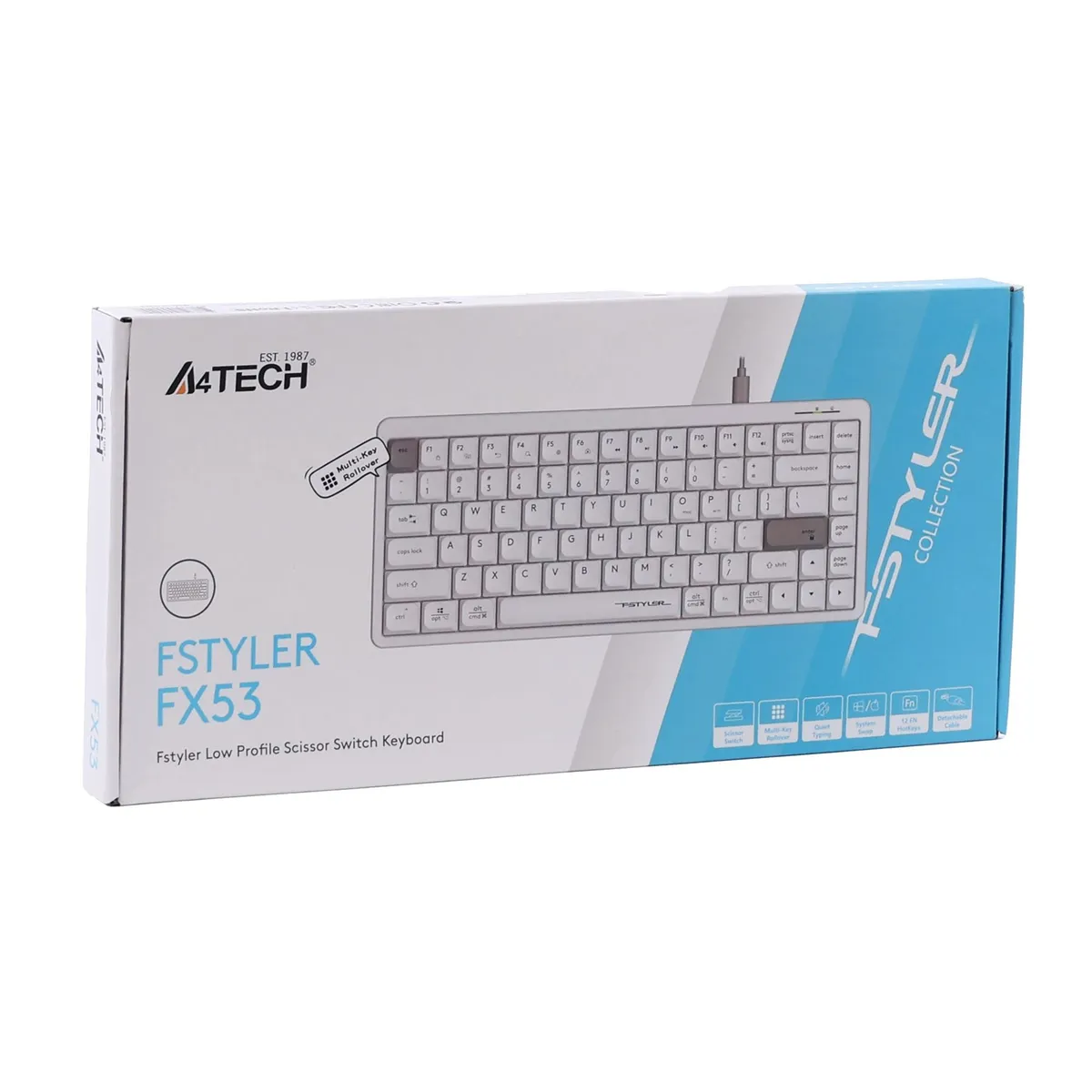 Клавіатура A4Tech FX53 White - мініатюра 8