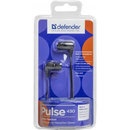 Гарнiтура Defender Pulse 430 Black/Grey (63430) - мініатюра 2