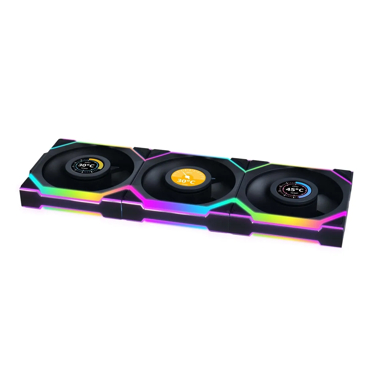 Вентилятор Lian Li Uni Fan SL Wireless LCD 120-3 Black (G99.12SLLCD1W3B.00) - мініатюра 9