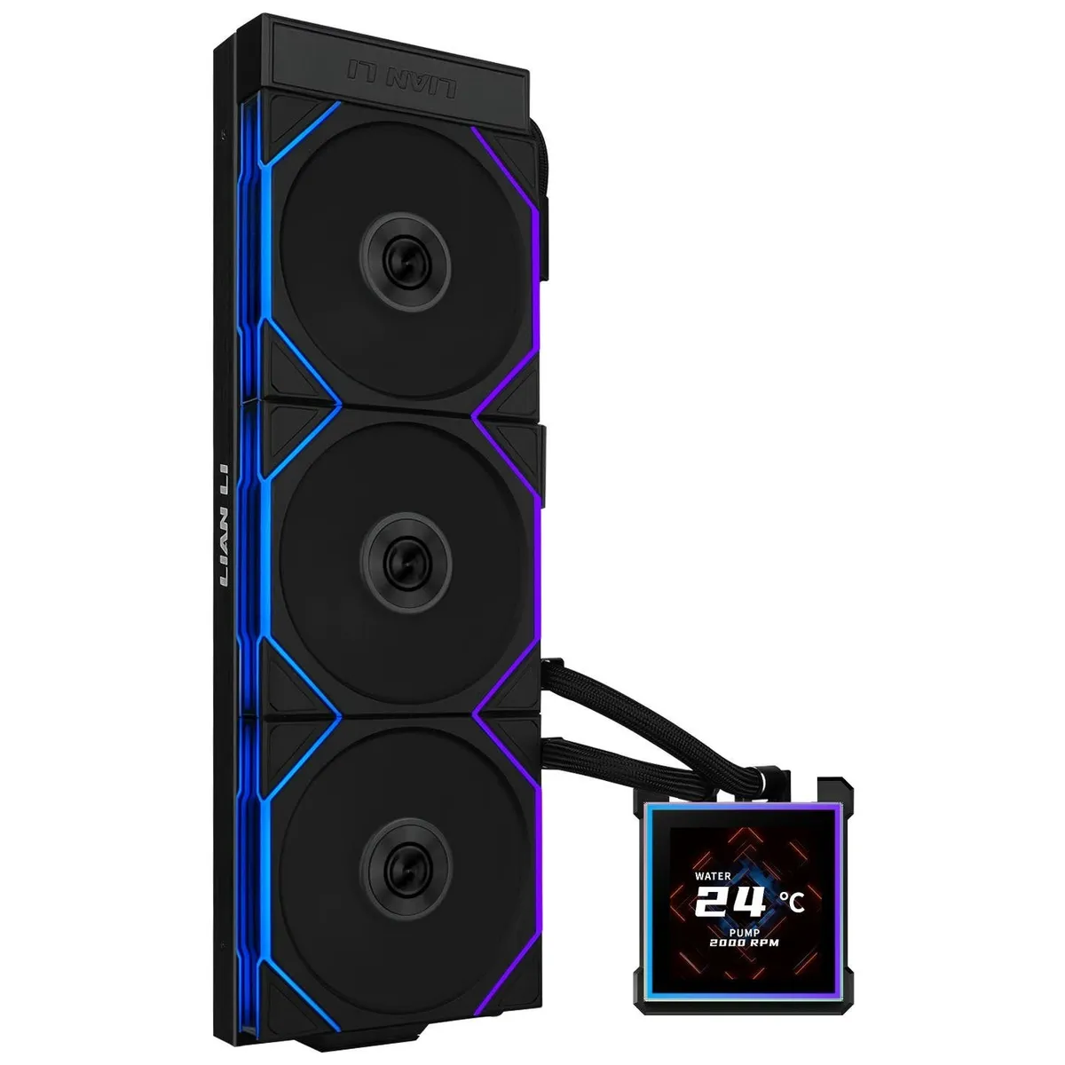 Система водяного охолодження Lian Li HydroShift II LCD-S 360TL Black (G89.GHS2LCDS36TB.00) - зображення 1