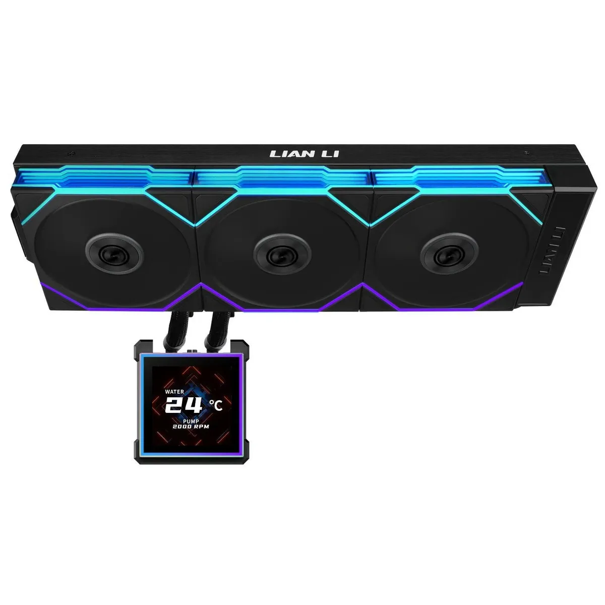 Система водяного охолодження Lian Li HydroShift II LCD-S 360TL Black (G89.GHS2LCDS36TB.00) - мініатюра 5