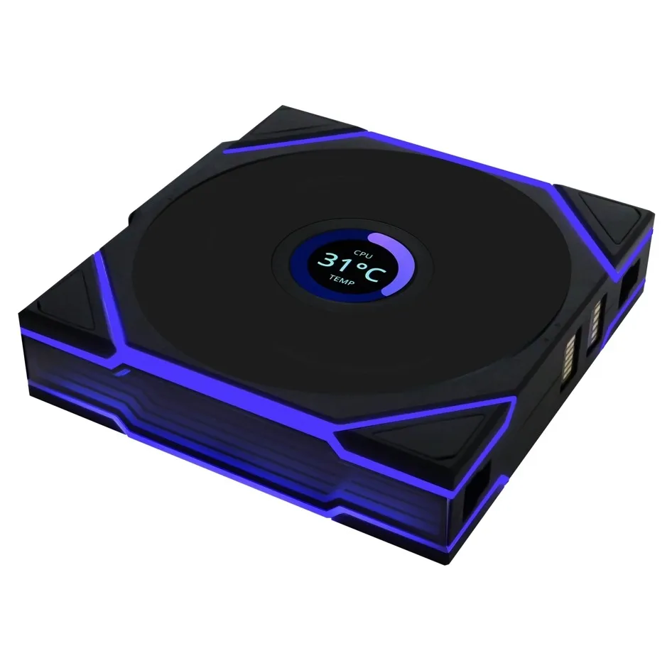 Вентилятор Lian Li Uni Fan TL Wireless LCD 120-1 Reverse Black (G99.12RTLLCD1W1B.00) - мініатюра 6