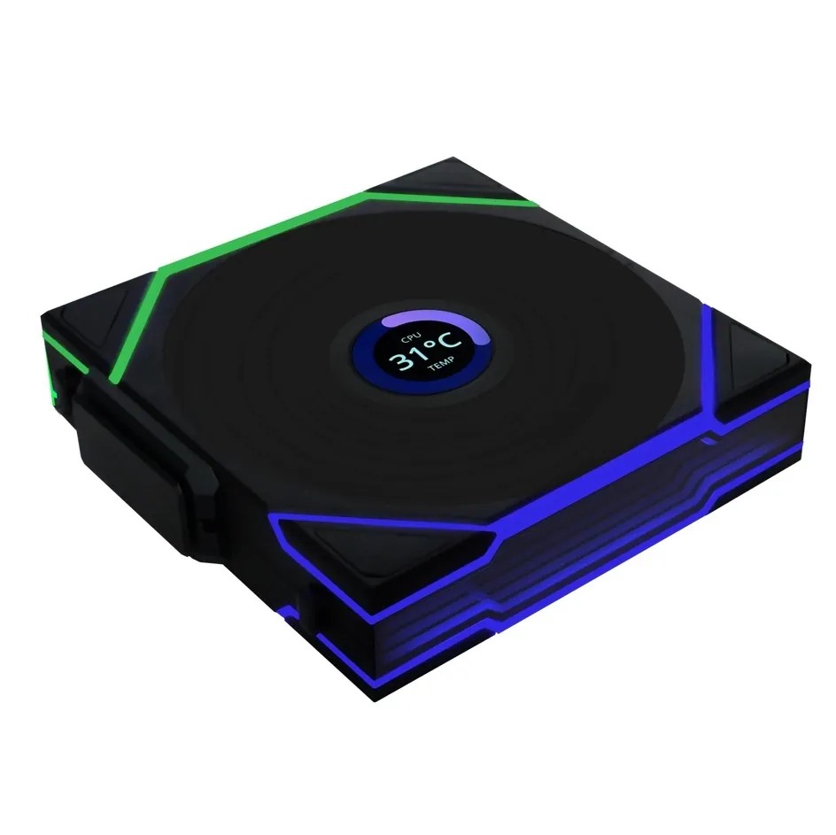 Вентилятор Lian Li Uni Fan TL Wireless LCD 120-1 Reverse Black (G99.12RTLLCD1W1B.00) - мініатюра 7