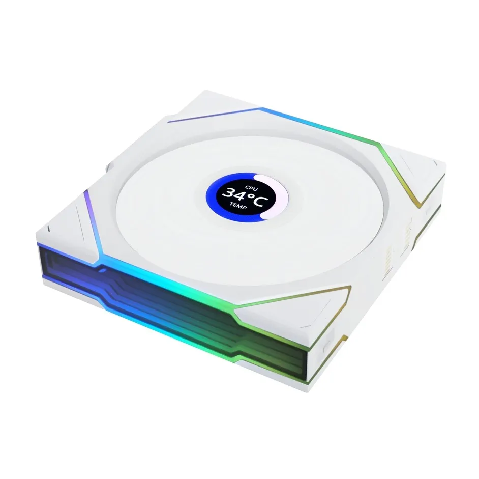 Вентилятор Lian Li Uni Fan TL Wireless LCD 120-1 Reverse White (G99.12RTLLCD1W1W.00) - мініатюра 7