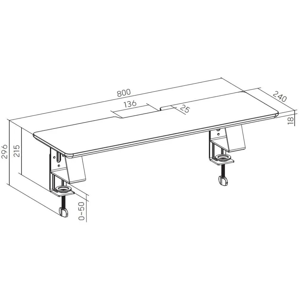 Підставка для монітора OfficePro MR123B Black - мініатюра 4