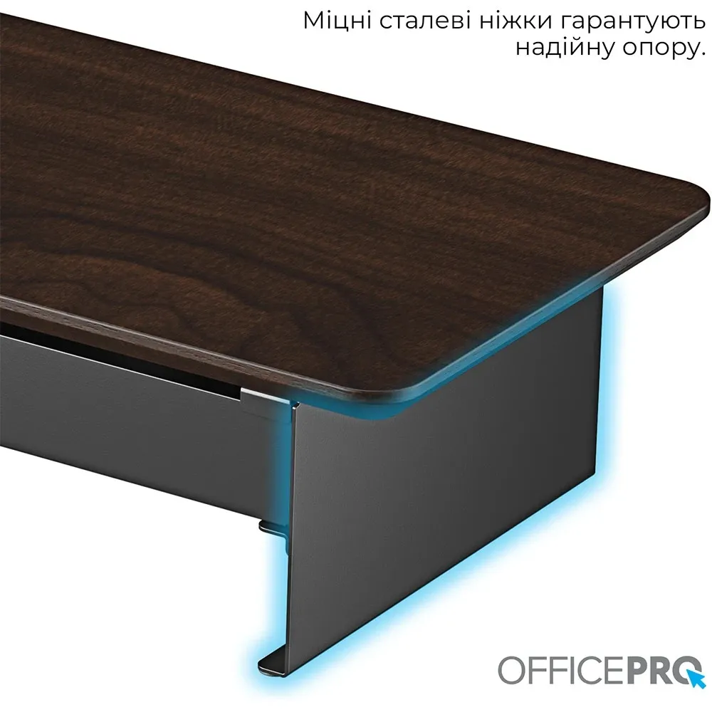 Підставка для монітора OfficePro MR164DW Dark Wood/Black - мініатюра 7