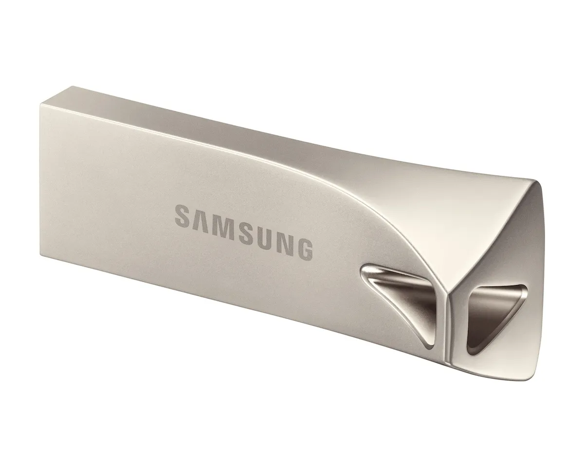 Флеш-накопичувач USB3.1 128GB Samsung Bar Plus Champagne Silver (MUF-128BE3/APC) - мініатюра 3