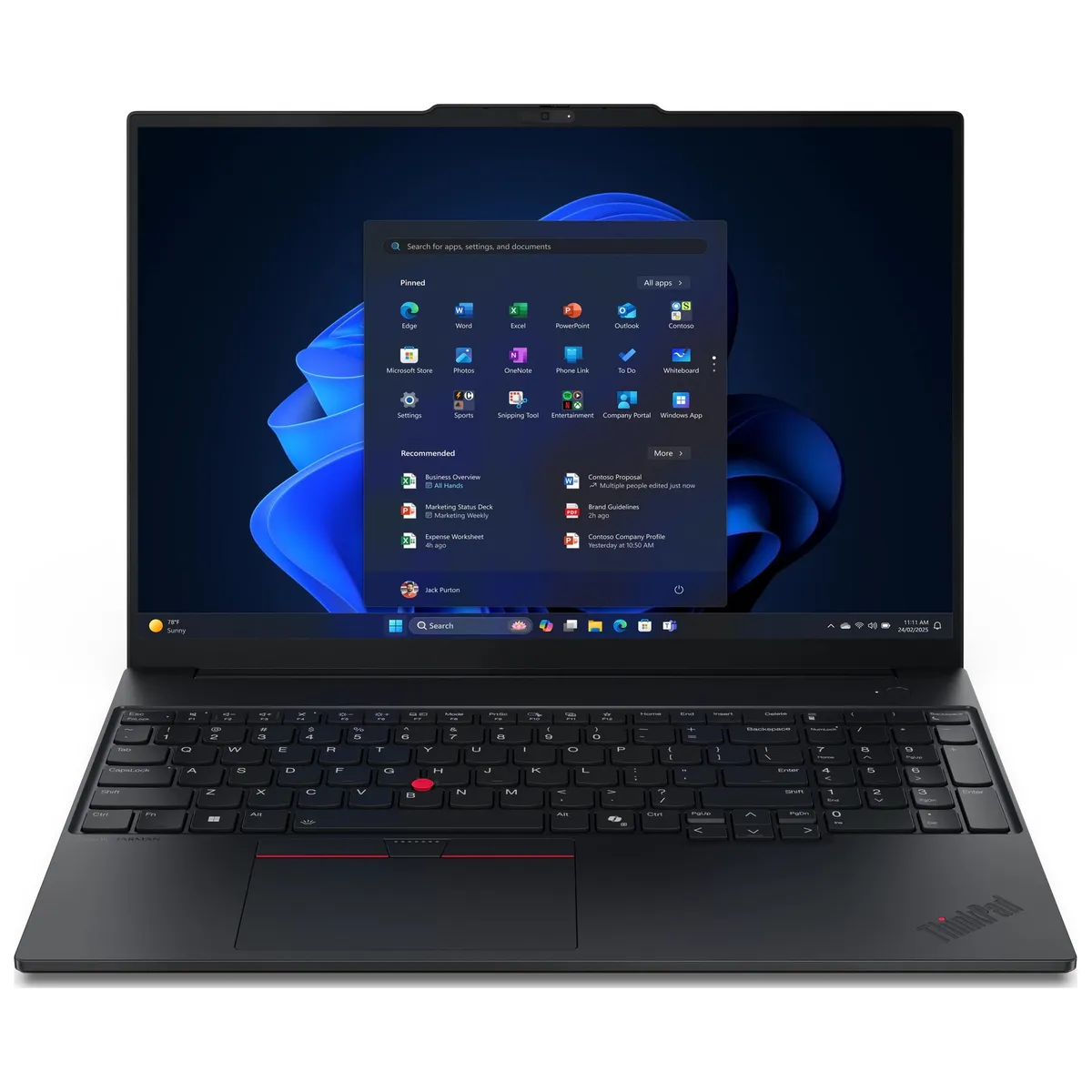 Ноутбук Lenovo ThinkPad E16 Gen 3 (21SUS01Q00) Black - зображення 1