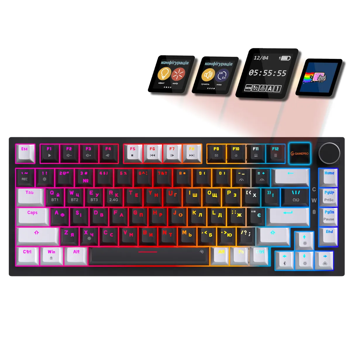 Клавіатура бездротова GamePro Asgard Valhalla Pro Black (MK160B-D-Pro) - мініатюра 15