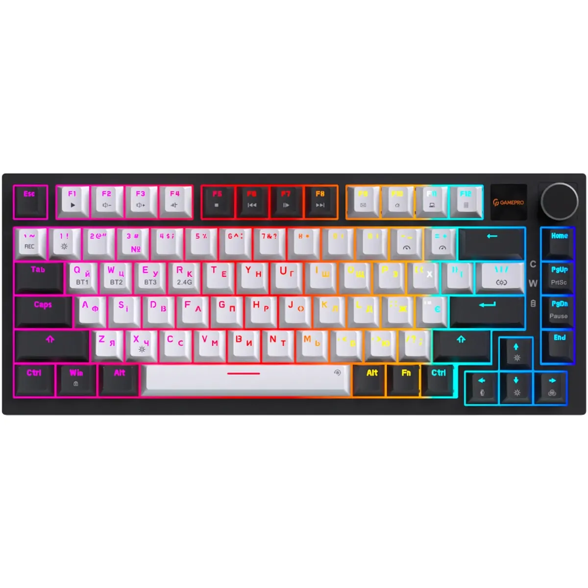 Клавіатура бездротова GamePro Asgard Valhalla Pro White (MK160W-D-Pro) - зображення 1