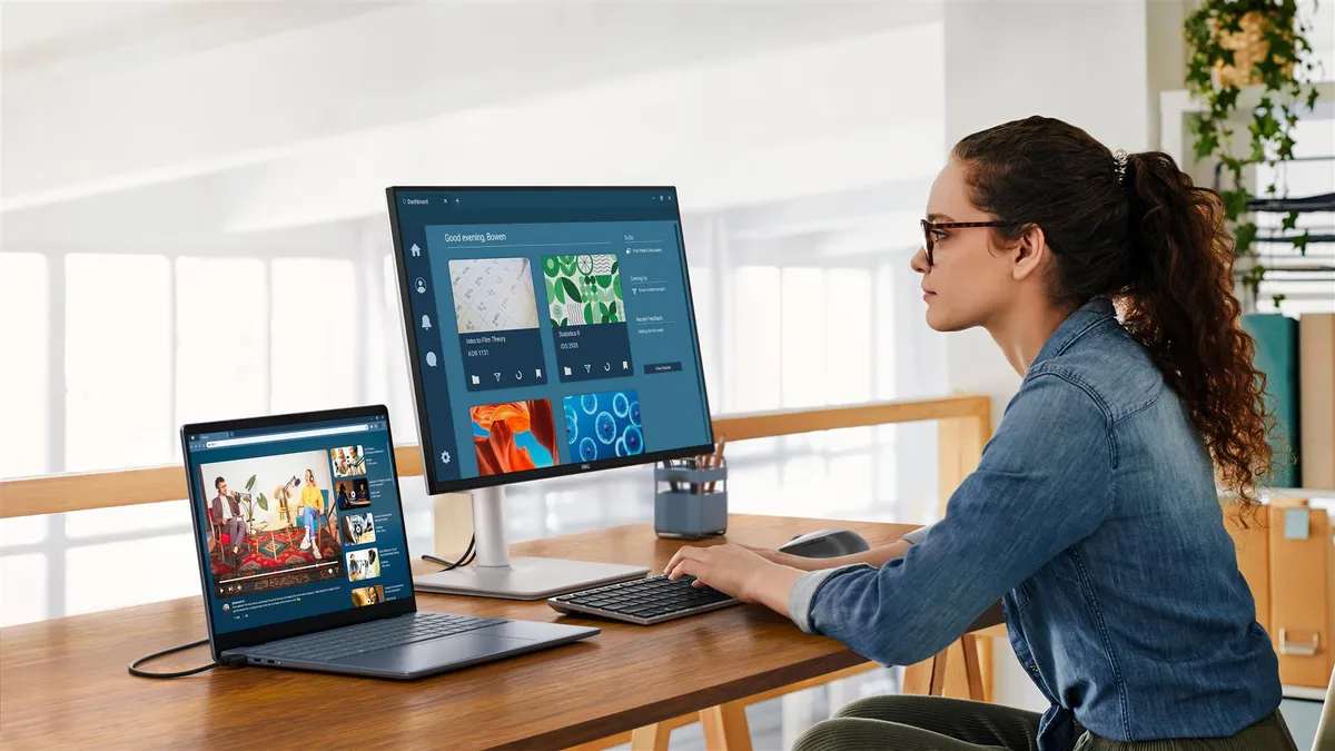 Монiтор Dell 23.8" S2425HSM (210-BSZD) IPS White 144Hz - мініатюра 6
