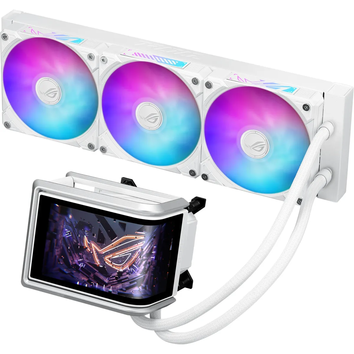 Система водяного охолодження Asus ROG Ryuo IV 360 ARGB White (90RC01N2-B0EAY0) - зображення 1