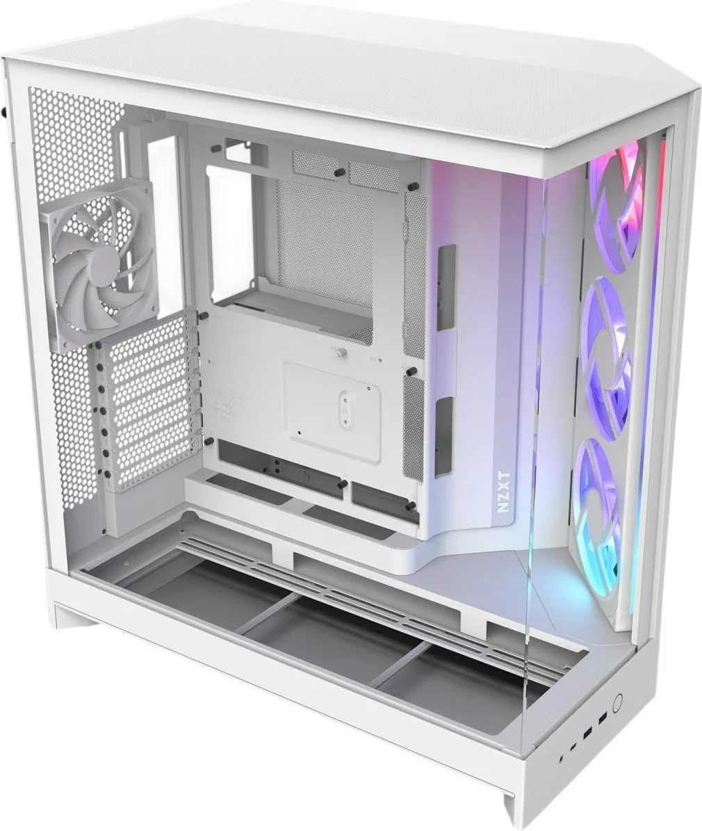 Корпус NZXT H9 Flow RGB White (CM-H92FW-R1) - мініатюра 2