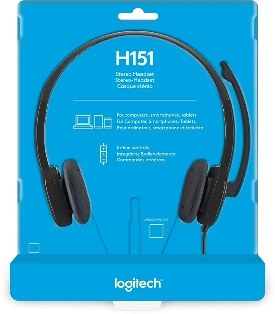 Гарнiтура Logitech H151 Stereo Black (981-000589) - мініатюра 11